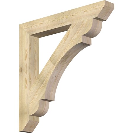 Ekena Millwork Olympic Slat Rough Sawn Bracket, Douglas Fir, 6"W x 46"D x 46"H BKT06X46X46OLY06RDF